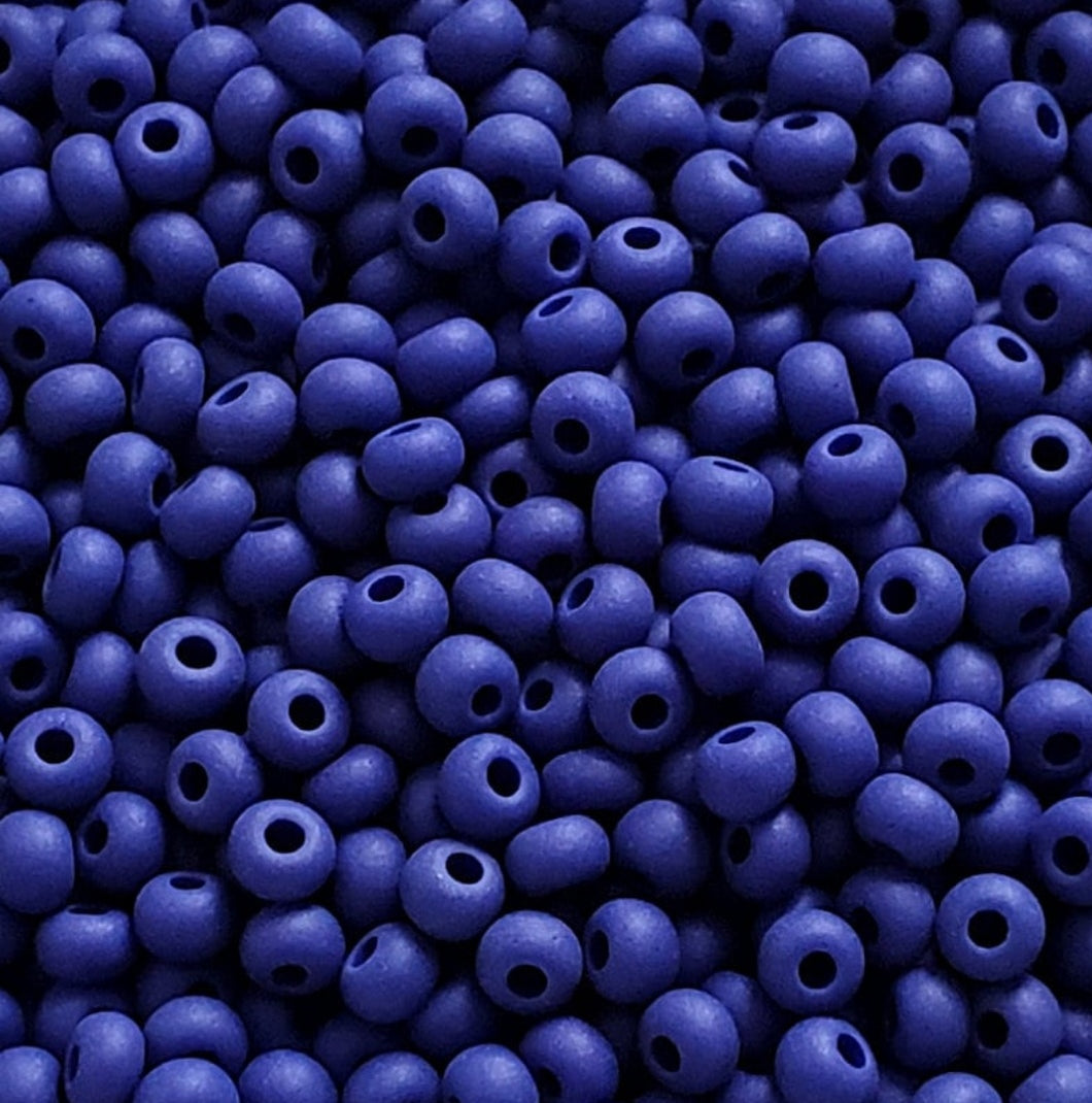 Matte Blue Seed Beads