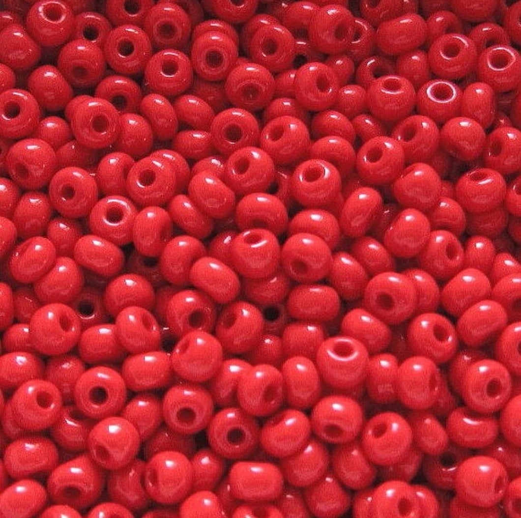 Red Seed Beads