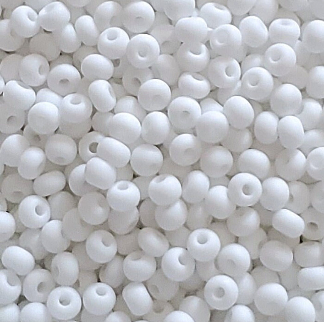 Matte White Seed Beads