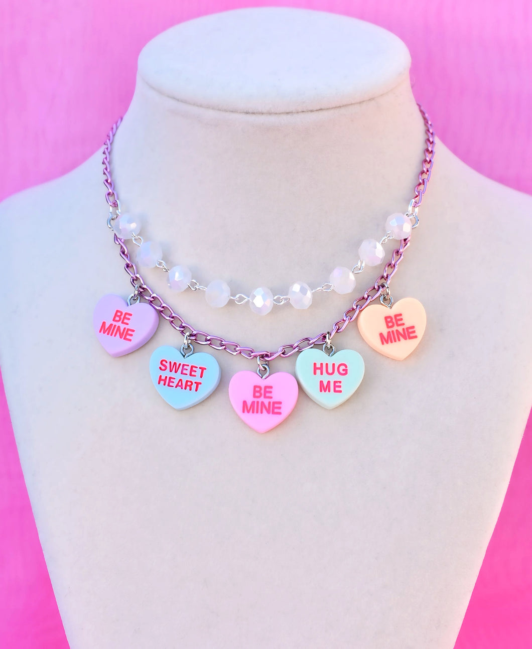 Double Stacked Conversation Hearts